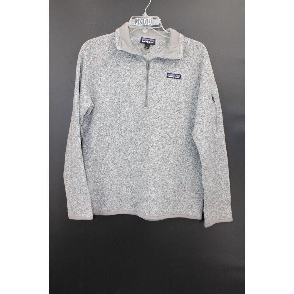 Patagonia Womens 1/2 Zip Better Sweater Size Large GRAY - Picture 2 of 8